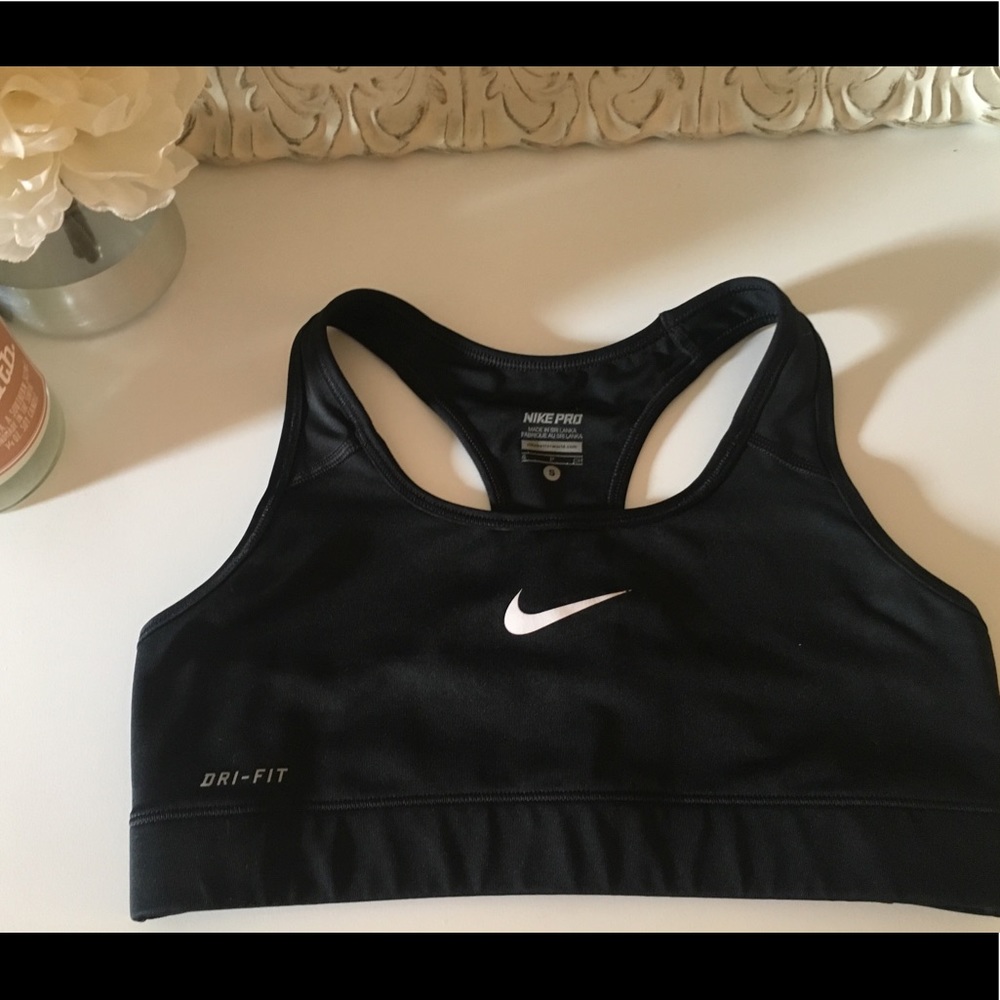Black and Grey Nike Sports Bras
